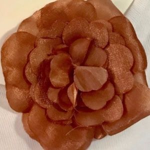 Copper Amber Flower Pin/Hair Accessory